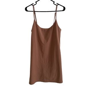 Abercrombie and Finch Tan/Light brown Traveler Mini Dress Casual Dress
